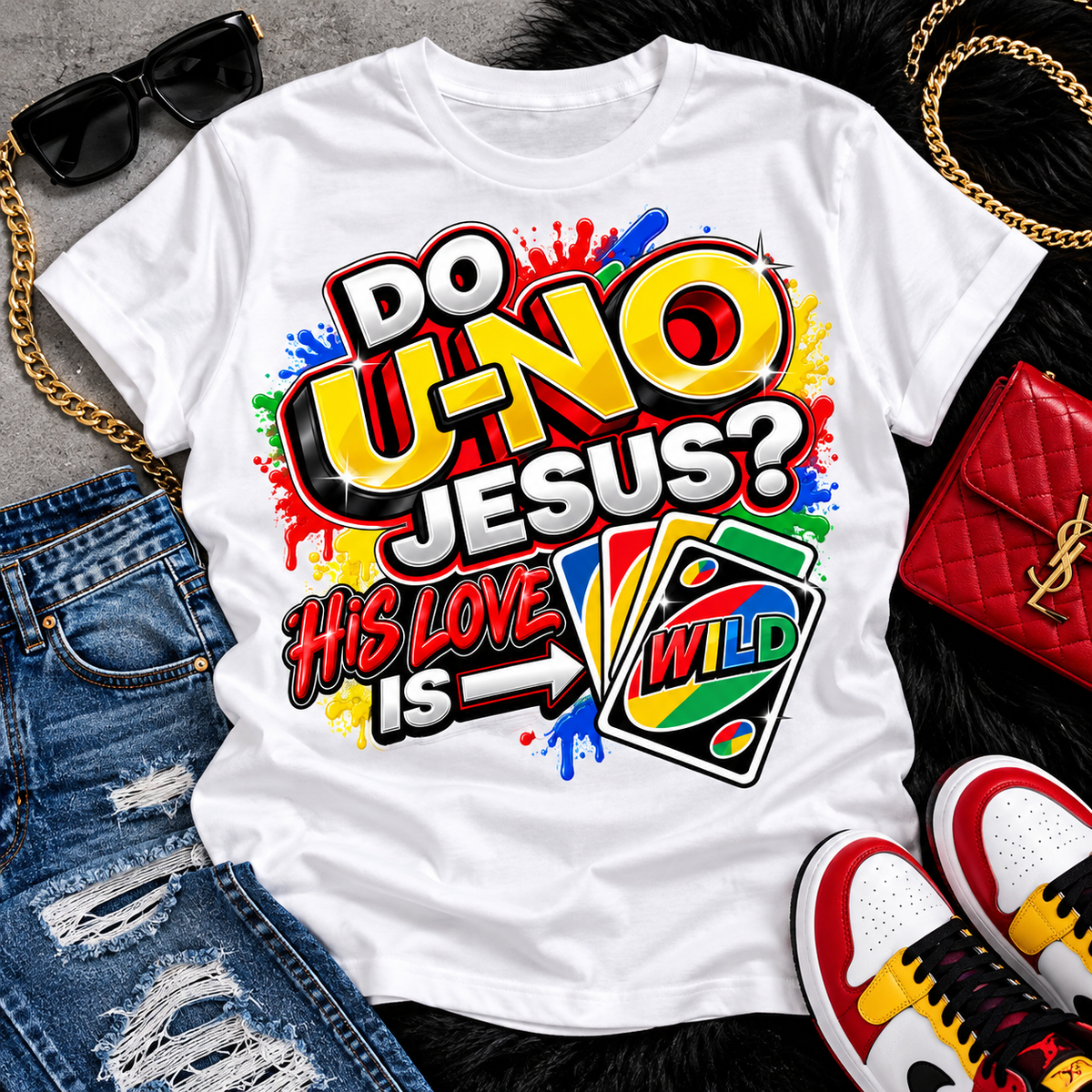 Uno Jesus 11 inch DTF Transfer