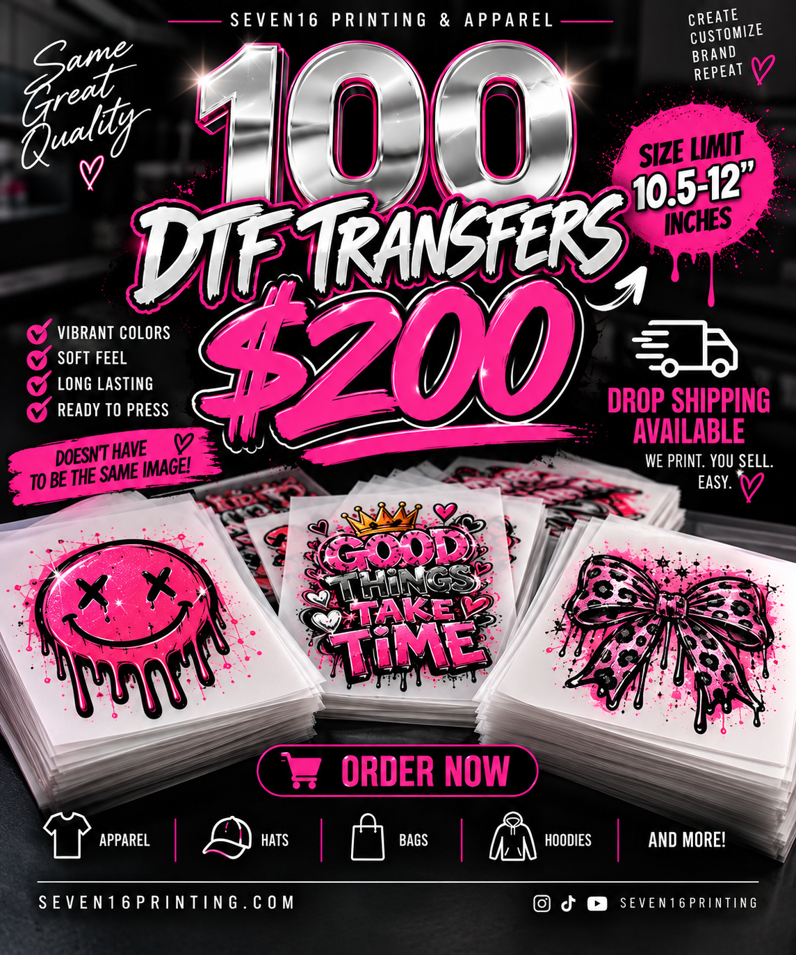100 Transfers for $200
