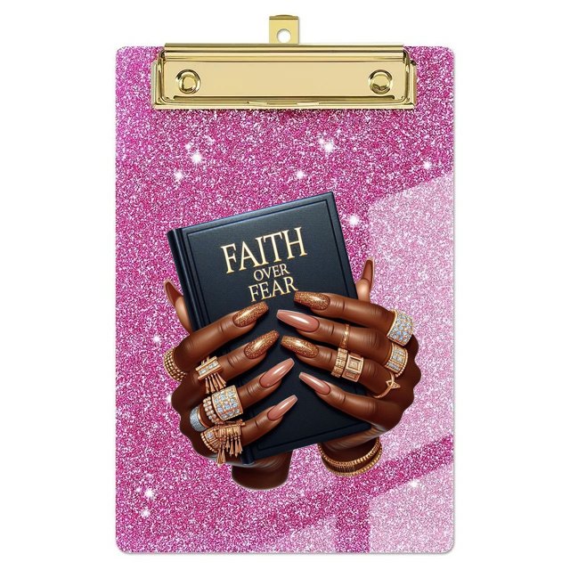 ๐ฆ Faith Over Fear โ UV DTF Decal (8x8")