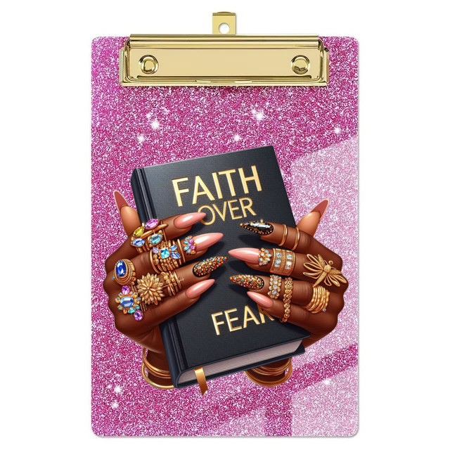 ๐ฆ Faith Over Fear โ UV DTF Decal (8x8")