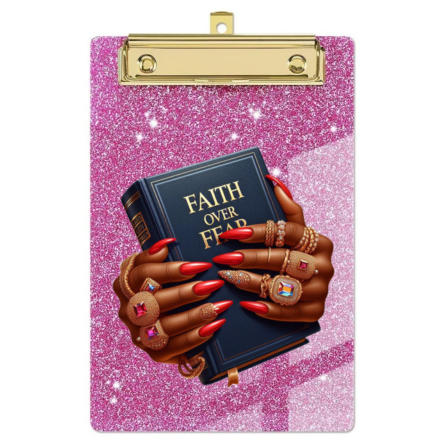 ๐ฆ Faith Over Fear โ UV DTF Decal (8x8")