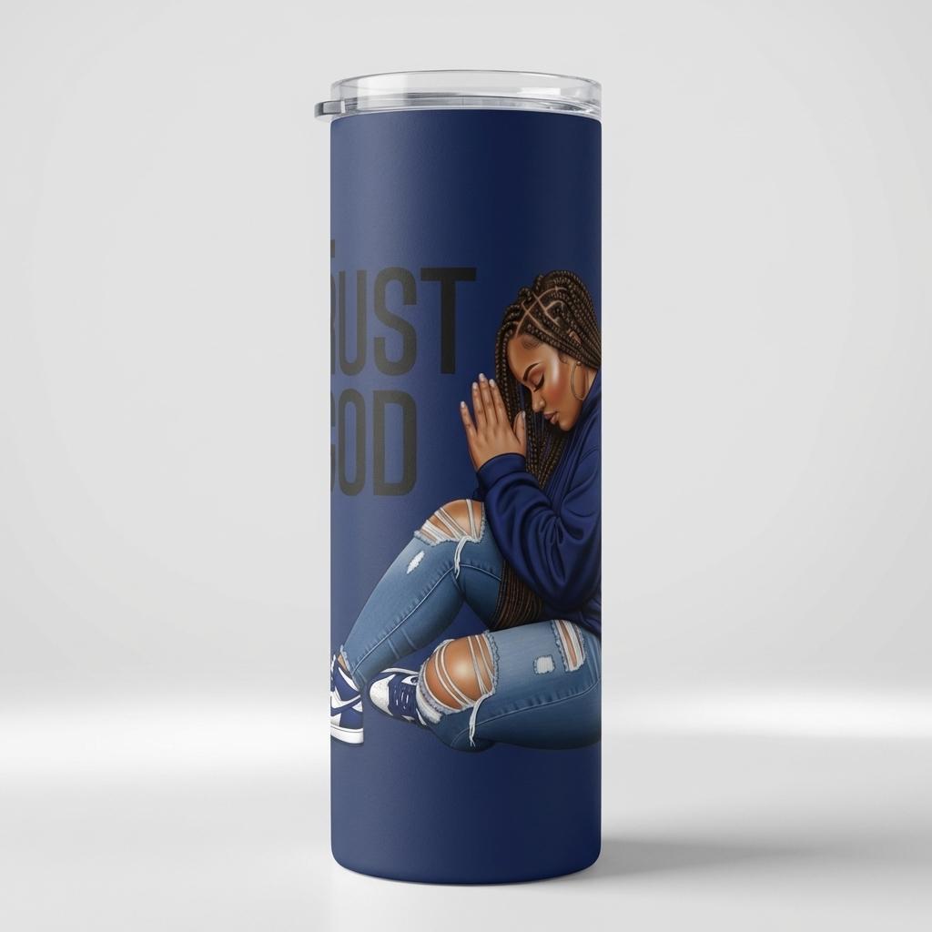 Trust God Prayer Girl – UV DTF (5x5) or PNG File (READ BEFORE PURCHASE)