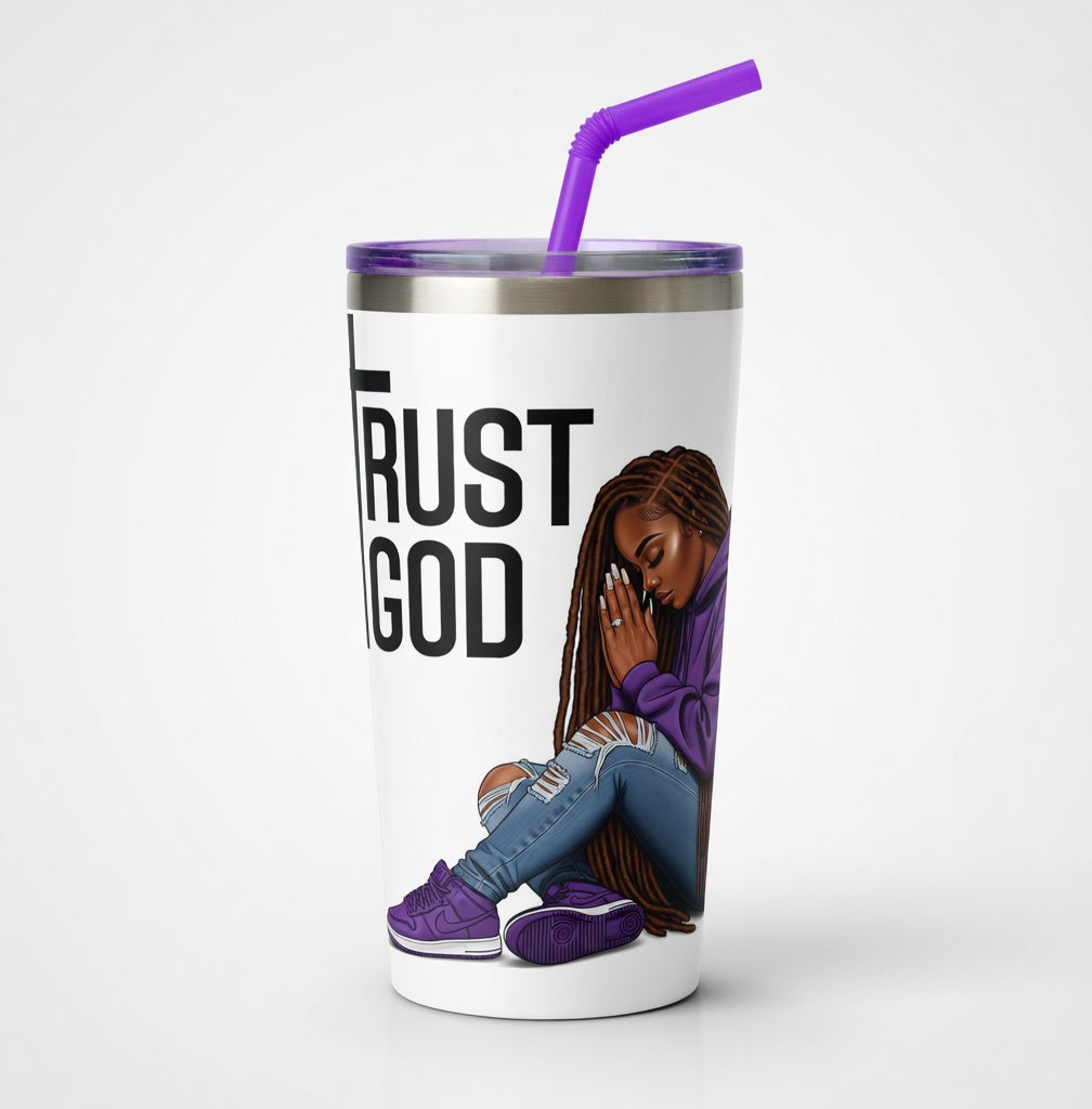 Trust God Prayer Girl – UV DTF (5x5) or PNG File (READ BEFORE PURCHASE)