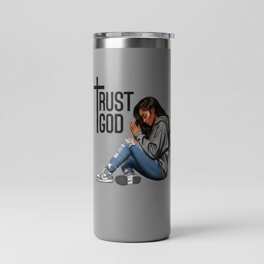 Trust God Prayer Girl – UV DTF (5x5) or PNG File (READ BEFORE PURCHASE)