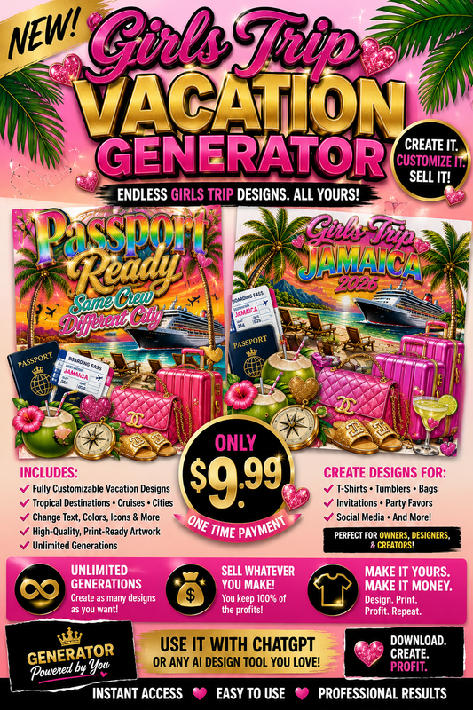 Girls Trip Vacation Prompt Generator