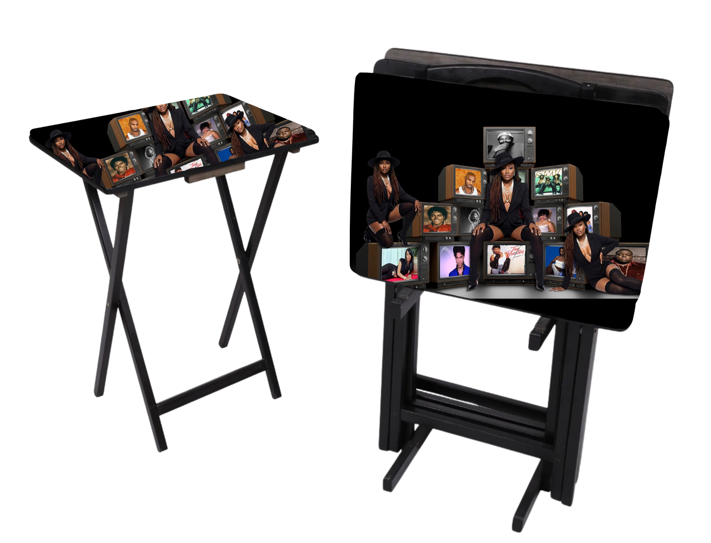 TV Tray template w/Tv Frame Canva Pro Users
