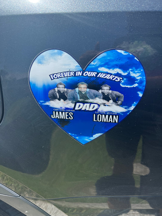 Memorial Car Decal