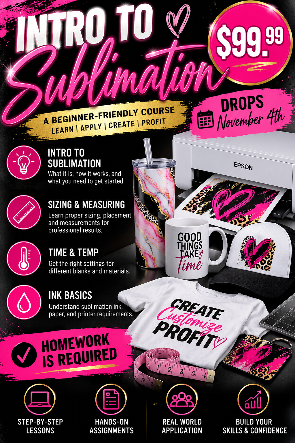 Intro to Sublimation November 4th 💕