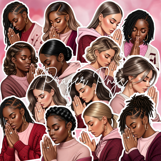 Prayer Sticker PNG