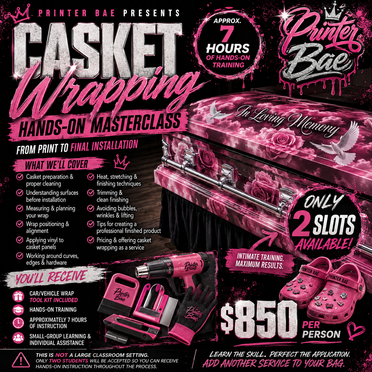 In Person Casket Wrapping Class