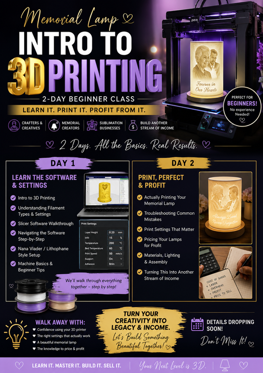 MEMORIAL LAMP INTRO TO 3D PRINTING💡🕊️ BAMBU PRINTER!!!! PLAYBACK
