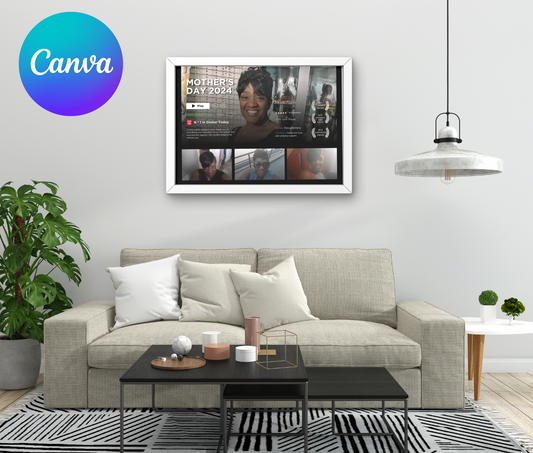 Mother Day Movie Template, YOU MUST HAVE CANVA PRO!