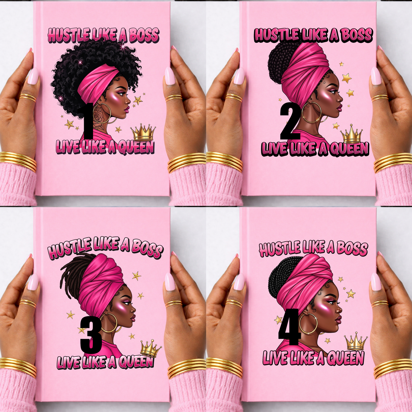 PINK HUSTLE LIKE A BOSS – LIVE LIKE A QUEEN