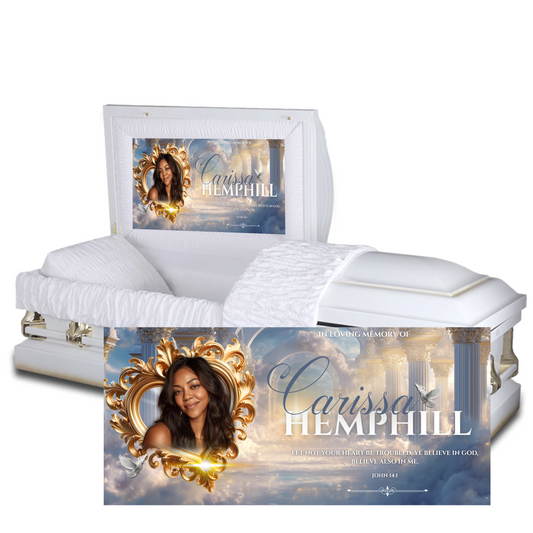 Blue/Gray Casket Panel Canvas Pro Template