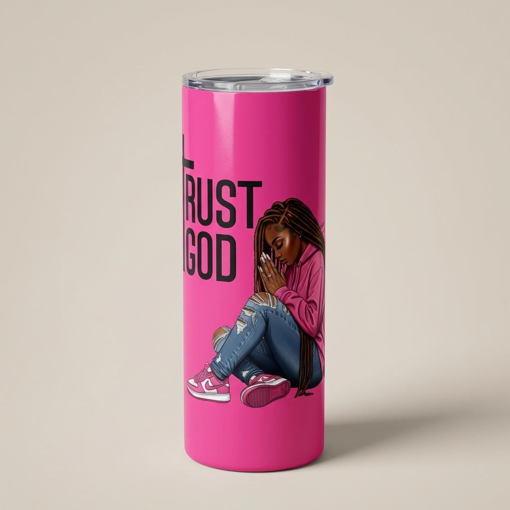 Trust God Prayer Girl – UV DTF (5x5) or PNG File (READ BEFORE PURCHASE)