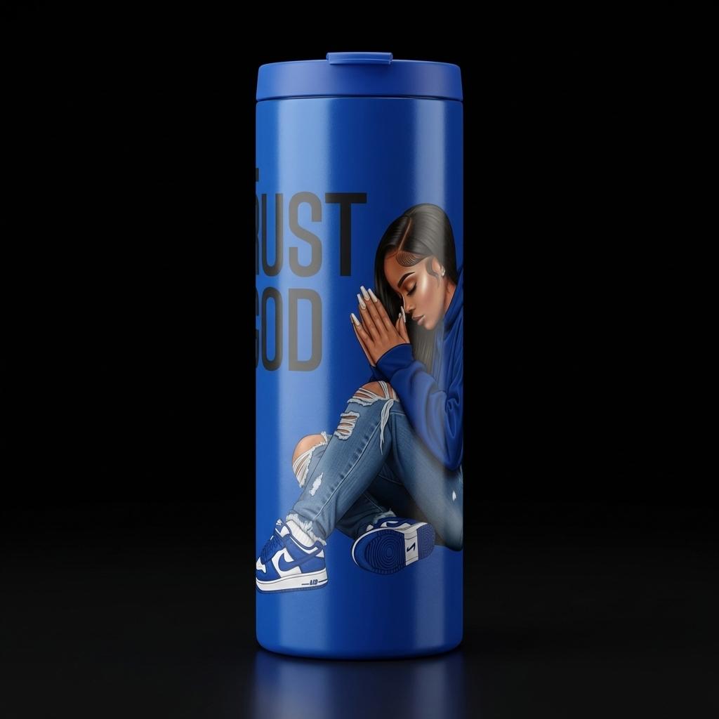 Trust God Prayer Girl – UV DTF (5x5) or PNG File (READ BEFORE PURCHASE)