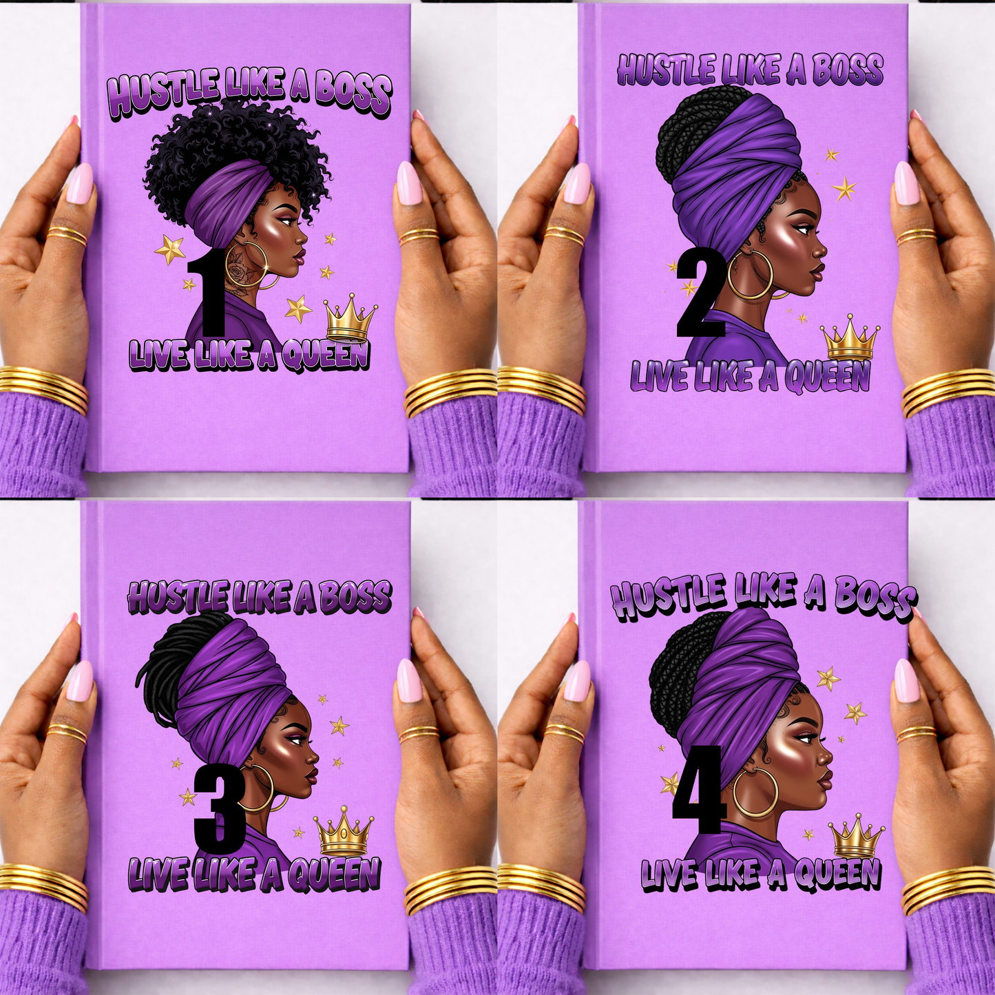 PURPLE HUSTLE LIKE A BOSS – LIVE LIKE A QUEEN