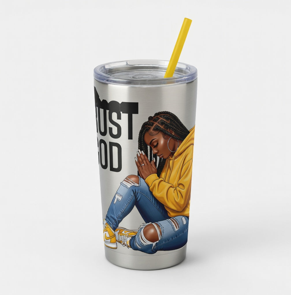 Trust God Prayer Girl – UV DTF (5x5) or PNG File (READ BEFORE PURCHASE)